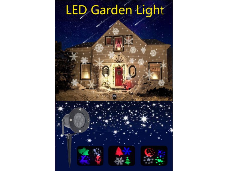 Vanjska uporaba : -AKCIJA DO ISTEKA ZALIHA - LED projektor za kuće -  LEDproj/mov